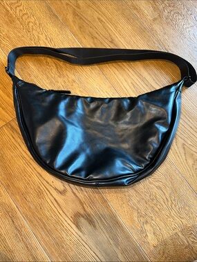 Uniqlo Black Crescent Crossbody Bag